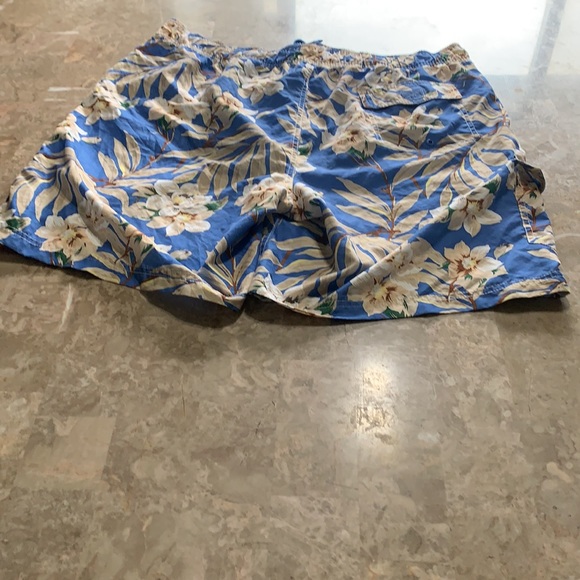 Chaps Est. 1978 Men's Blue Floral Multi Swim Trunks XXL J427 - Picture 2 of 15